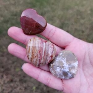 3 ocean jasper heart bundle